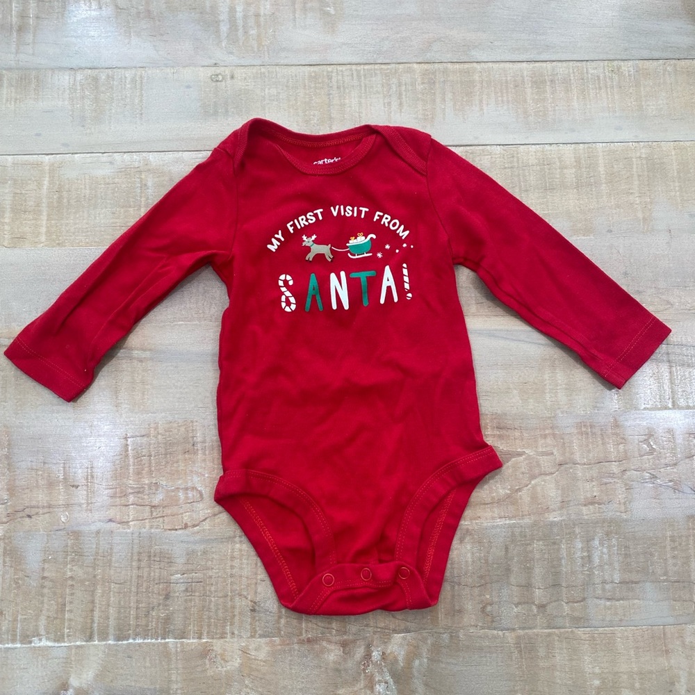 Carters My First Visit from SANTA Christmas onesie